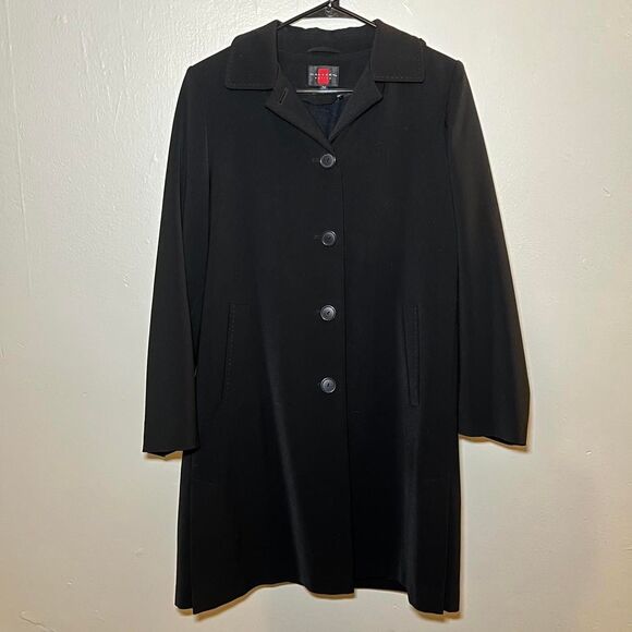 Gallery Black Hooded Coat - Picture 1 of 3
